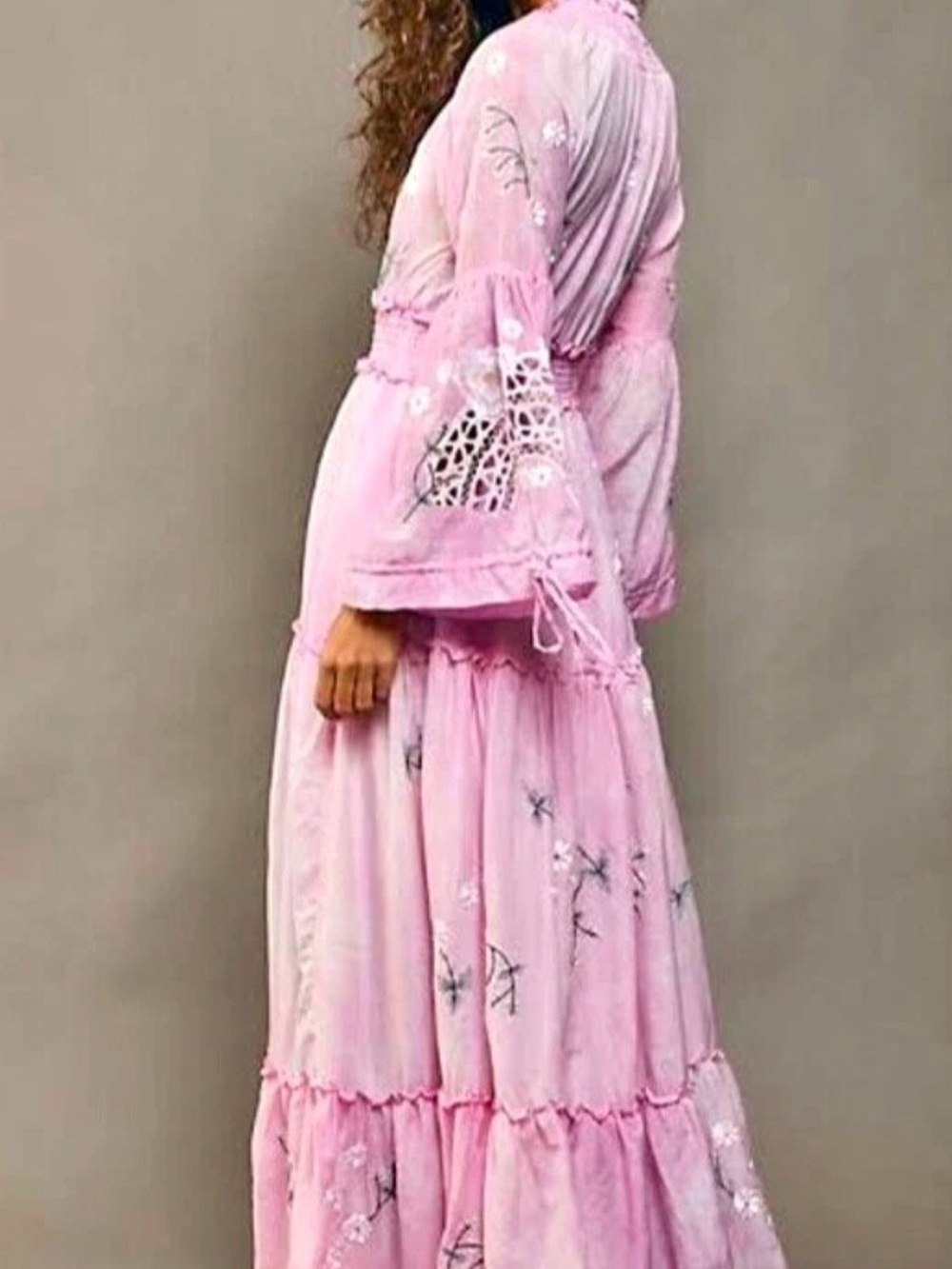 Free People x Fillyboo Daisy Island Maxi Dress M Embroidered NWT SOLD OUT $480 - Picture 6 of 6